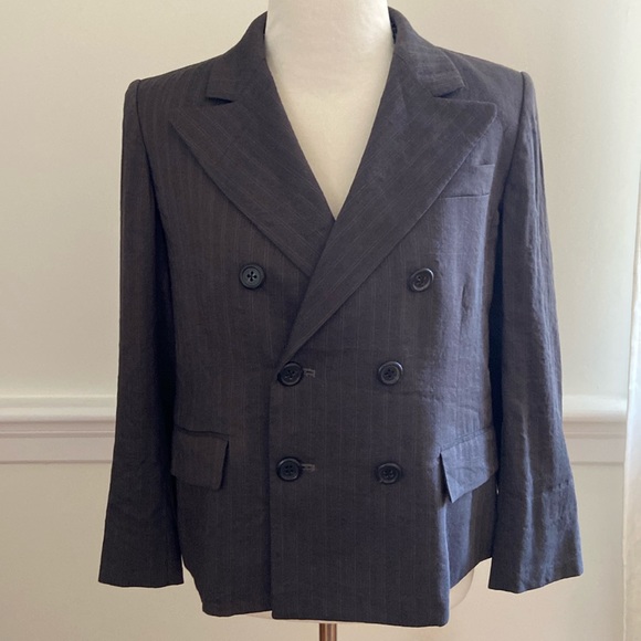 Marc Jacob’s EUC Linen Fully Lined Double Breasted Jacket - Picture 7 of 16